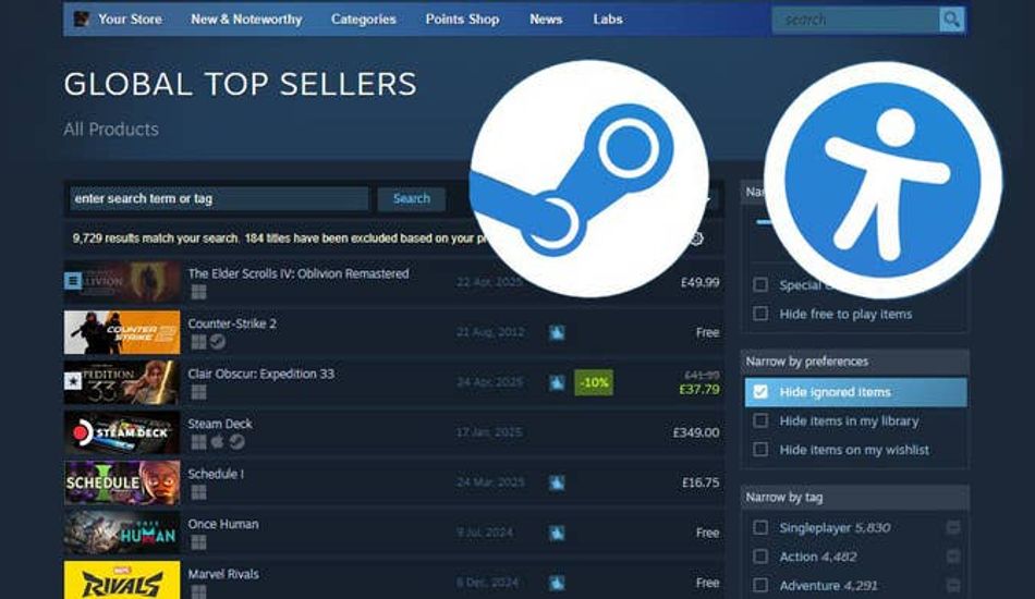Steam Accessibility